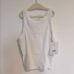 H&M Classic White Tank Top